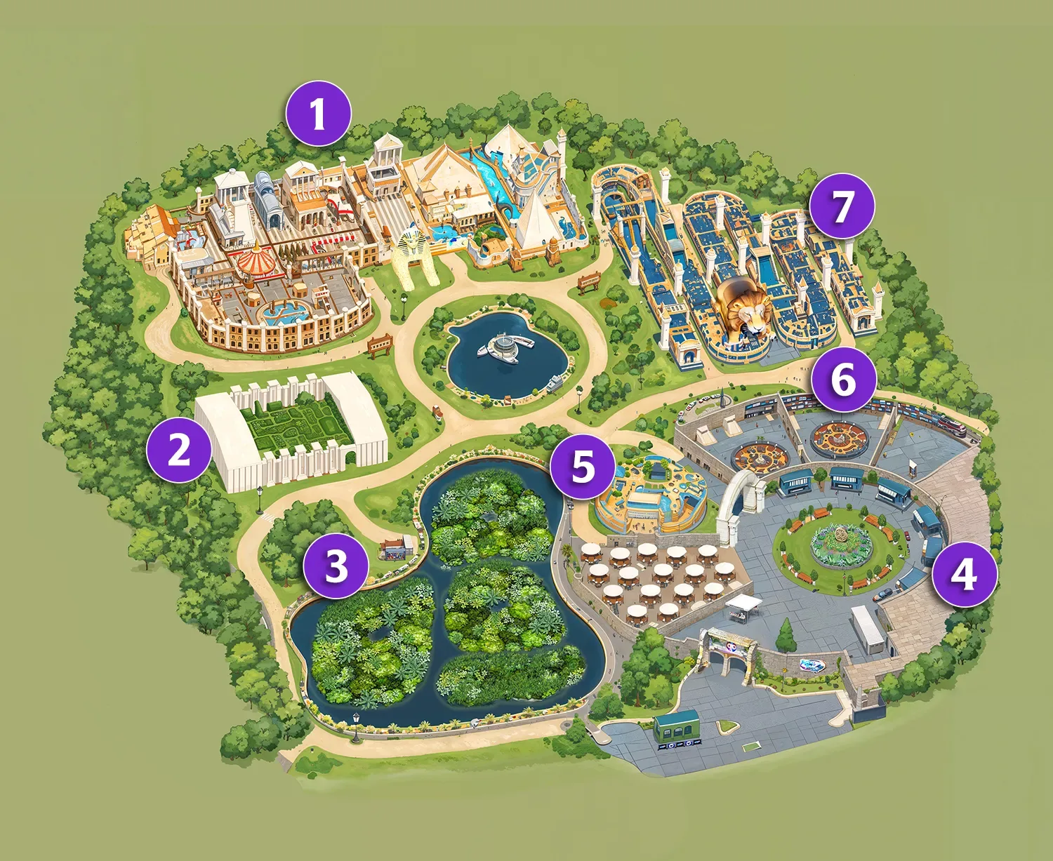 Mapa del parque